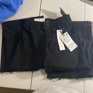 COPY - BRAND NEW WITH TAGS ZARA Marine Straight Jeans Size 2 / 34 Black